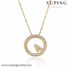 32325-Xuping mulheres liga de ouro pingentes de pingente de relógio de jóias